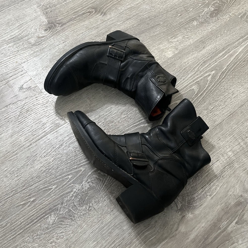 Vintage Harley Davidson Boulder Biker Riding Boots Women 8.5 Model 88351